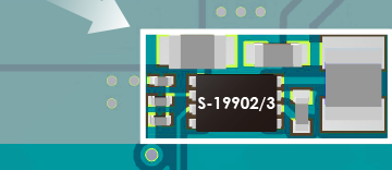 [The Industry's Most Compact*] Switching regulator contributes to downsizing of automotive camera. S-19902/S-19903 Series