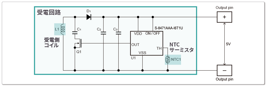 受電側回路の全体構成