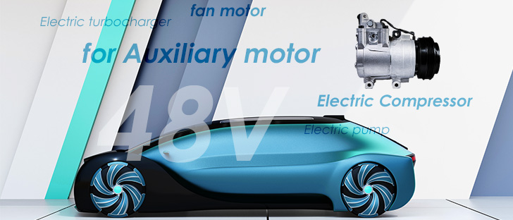 ICs ideal for automotive Auxiliary Motors in 48V MHEV