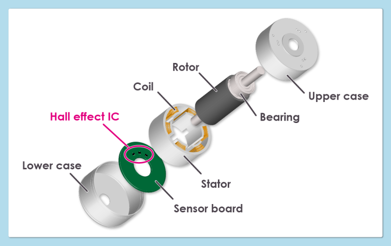 Schematic Structure of a BLDC Motor