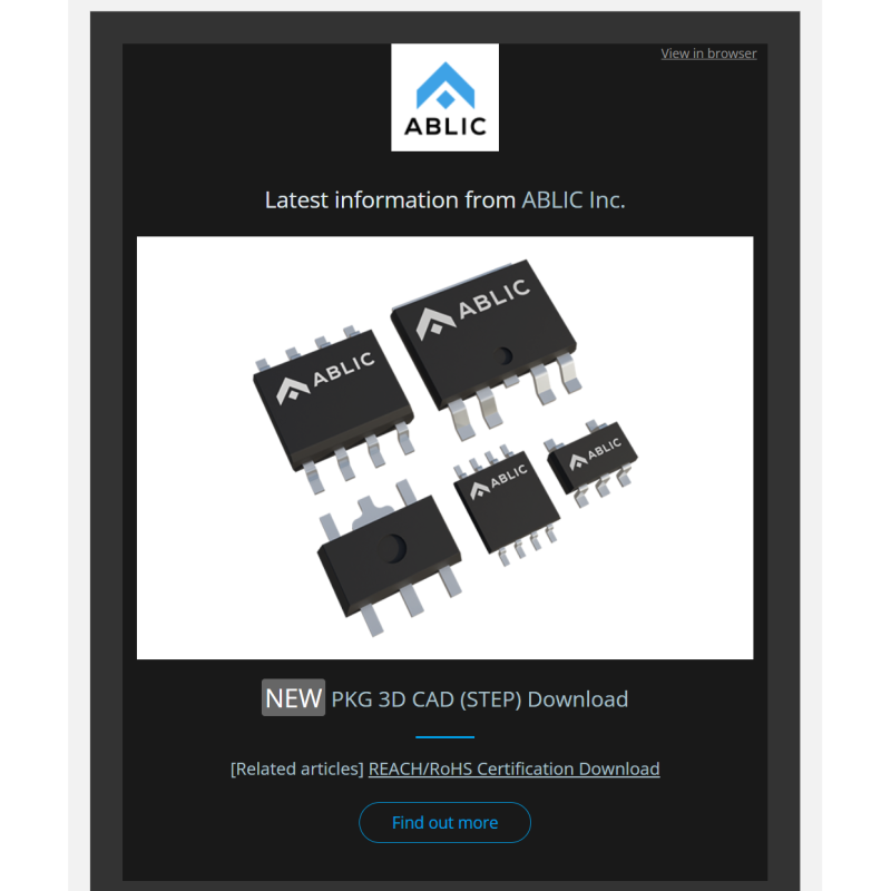 ABLIC Newsletter Subscription Form – ABLIC Inc.