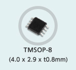 TMSOP-8 (4.0 x 2.9 x t0.8mm)