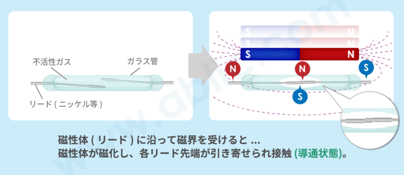 リードスイッチの動作原理