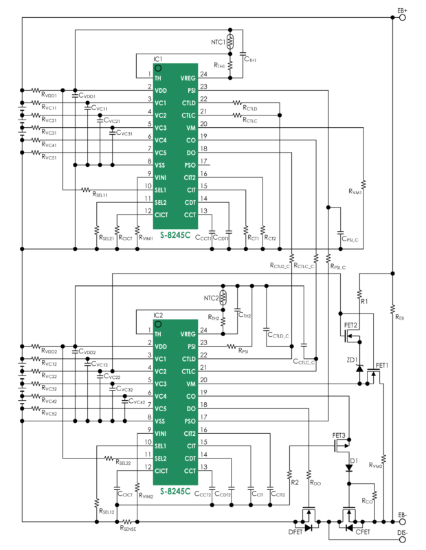 S-8245C Series (7-serial cell, separate charge and discharge paths)