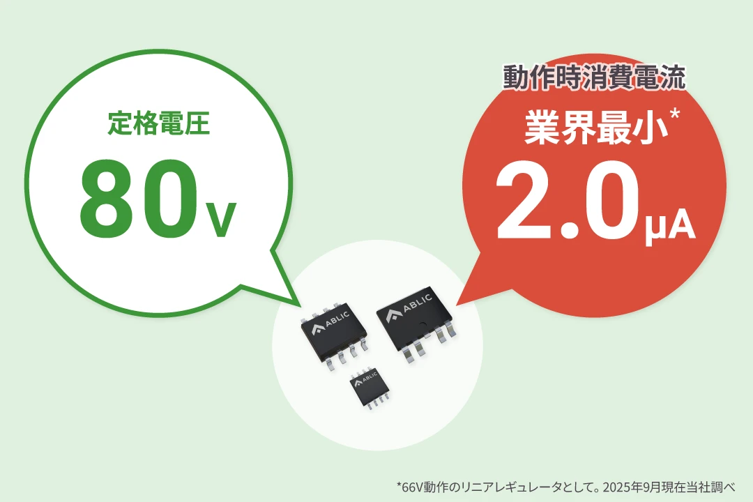 高耐圧、低消費で多様な電源システムに対応