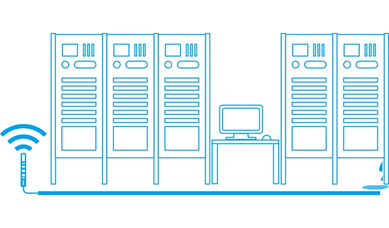 AIサーバー等の冷却水の漏水検知